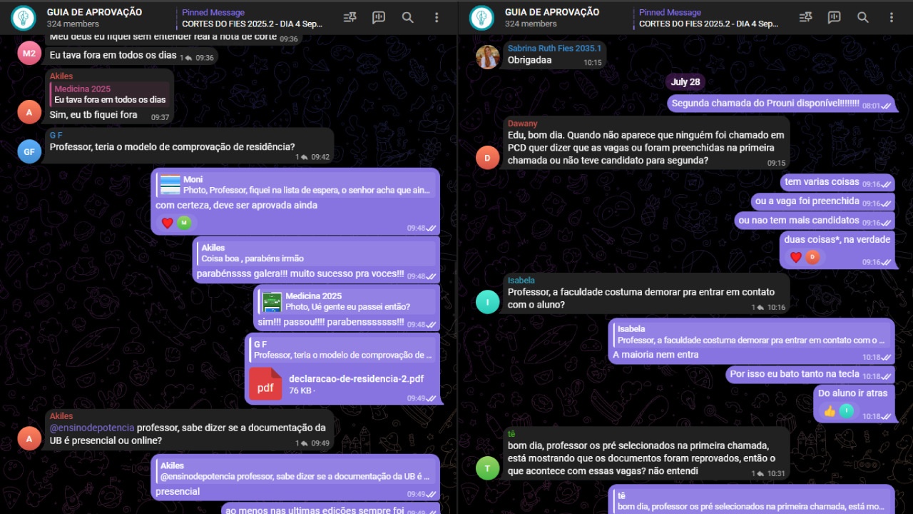 Comunidade no Telegram