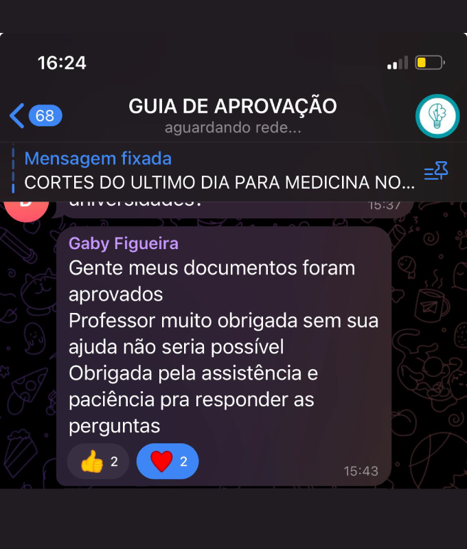 Depoimento impactante 2 — aluna aprovada descrevendo resultados